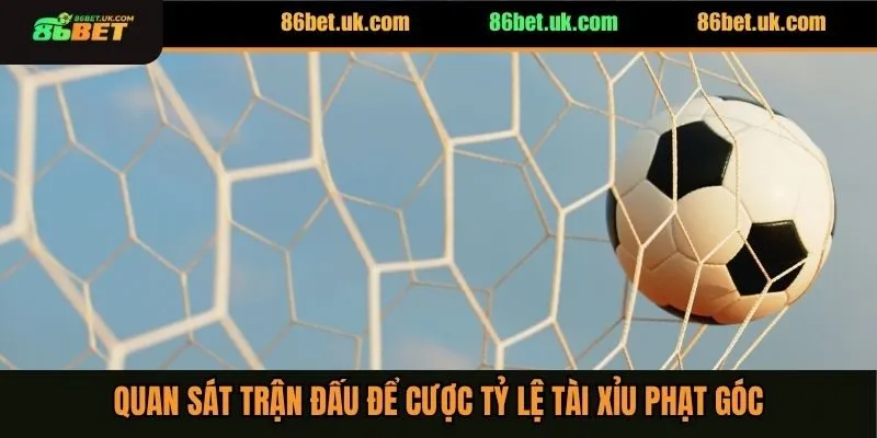 Quan sát trận đấu để cược tỷ lệ tài xỉu phạt góc